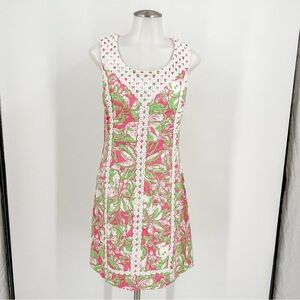 Lilly Pulitzer Hotty Pink Forgot My Trunk Lace Detail Shift Dress